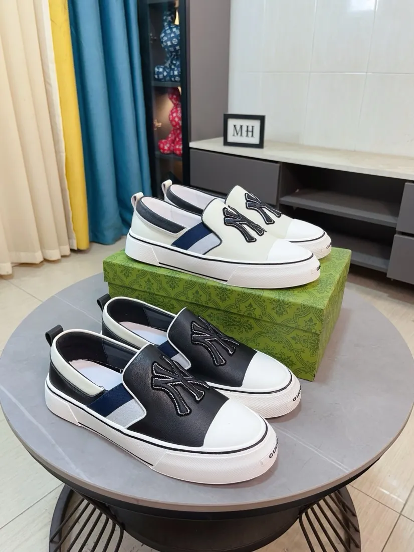 Men's shoes 💰458🌹🌹GUCCI [Gucci] New high-end brand of men's shoes, the latest fashionable casual men's shoes, trendy and versatile, relaxed and sporty style, uppers imported from Italy, first-layer cowhide, genuine leather lining, and ultra-fine workmanship. Original personalized fashionable rubber wear-resistant outsole, light and comfortable on the foot, size 38-44